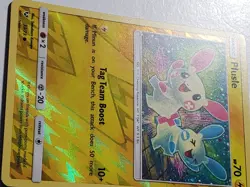 REVERSE HOLO Plusle 33/73 - Shining Legends Pokemon Card Tomokazu Komiya - Image 2