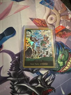 One Piece OP14 Gold DON!! Card (Egghead) (Gold) The Azure Sea's Seven Foil - Image 1