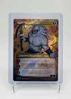 MTG Ajani, Nacatl Pariah Borderless Textured Foil Modern Horizons 3 #0468 Magic - Image 2
