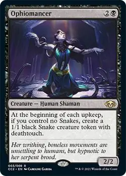 Ophiomancer [Commander Collection: Black] Lightly Played Foil - Image 1