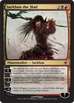 Sarkhan the Mad - Rise of the Eldrazi #214/248 MTG Magic The Gathering - Image 1