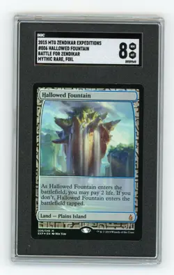 HALLOWED FOUNTAIN ZENDIKAR EXPEDITIONS FOIL SGC8 NM-MT MAGIC THE GATHERING - Image 1