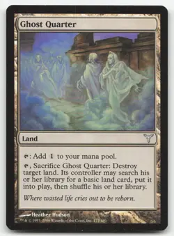 MTG Dissension #173 Ghost Quarter MP - Image 1