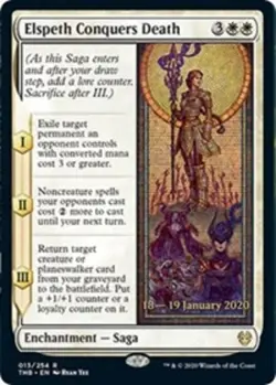 1x Elspeth Conquers Death - Foil - Prerelease Promo Light Play, English Prerelea - Image 1