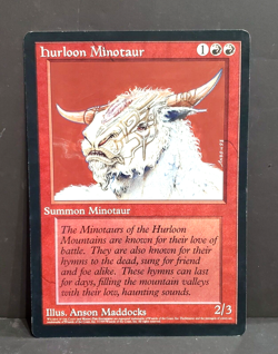 MtG Oversized 6 x 9 HURLOON MINOTAUR Promo Magic - Image 1