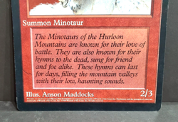 MtG Oversized 6 x 9 HURLOON MINOTAUR Promo Magic - Image 3