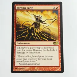 Burning Earth 130 R Magic 2014 (M14) Magic the Gathering MTG LP - Image 1