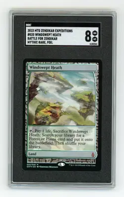 WINDSWEPT HEATH ZENDIKAR EXPEDITIONS FOIL SGC8 NM-MT MAGIC THE GATHERING - Image 1