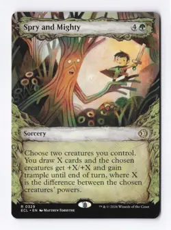 Spry and Mighty (Showcase) 0329 (R) MTG Lorwyn Eclipsed (ECL) - Image 1