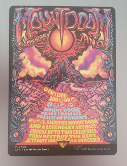 Mount Doom (Borderless Poster) the Lord of the Rings: Tales of Middle-earth MTG - Image 1