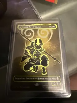 Aang, Swift Savior (Borderless) (Neon Ink Foil) Avatar: The Last Airbender Foil - Image 1