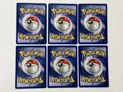 Shadowless Base Set Pokemon Lot 6 Cards - Image 2