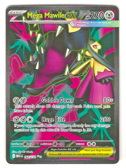 Pokemon Mega Mawile EX 162/132 Secret Rare Full Art Holo - Mega Evolutions Pack - Image 1