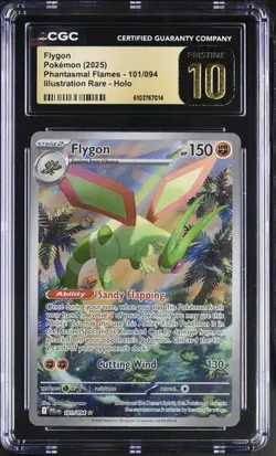 Flygon *CGC PRISTINE 10* Illustration Rare *#101* Phantasmal Flames * Pokmeon - Image 1