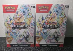 Pokemon TCG Scarlet & Violet Prismatic Evolutions Booster Bundle Lot Of 2 SEALED - Image 1