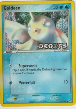 2005 Pokemon EX Deoxys Goldeen [Reverse Holo] #61/107 NM MT Stamped - Image 1