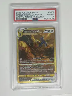2023 Pokemon Sword & Shield SWSH Origin Forme Dialga Vstar Crown Zenith PSA 8 - Image 1