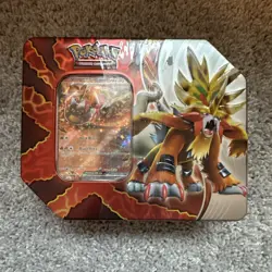 Pokemon TCG Gouging Fire EX Tin Paradox Destinies (Obsidian Temporal Twilight) - Image 1