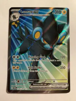 Luxray EX Holo Ultra Rare Twilight Masquerade Pokemon TCG 195/167 NM Free Ship - Image 1