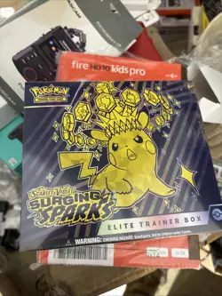 Pokemon Scarlet & Violet Surging Sparks Sealed Elite Trainer Box ETB - Image 1