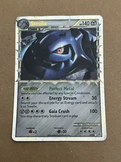 Steelix Prime 87/95 Holo Ultra Rare Pokemon HGSS Unleashed - Image 1