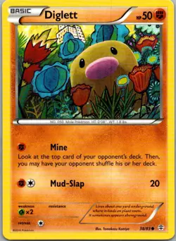 Diglett 38/83 Common Generations Pokemon Lightly Played - Image 1