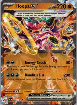 Hoopa ex 098/182 Double Rare Paradox Rift Pokemon Near Mint - Image 1