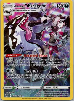 Galarian Obstagoon TG10/TG30 Holo Astral Radiance Trainer Gallery Pokemon NM - Image 1