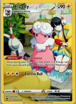 Flaaffy TG03/TG30 Holo Silver Tempest Trainer Gallery Pokemon DMG CREASED - Image 1