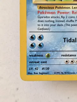 Misty's Gyarados 13/132 HOLO Gym Challenge Vintage 2000 Pokemon Hp/Dmg - Image 2