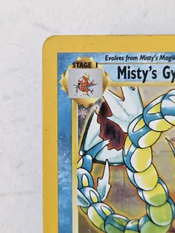 Misty's Gyarados 13/132 HOLO Gym Challenge Vintage 2000 Pokemon Hp/Dmg - Image 4