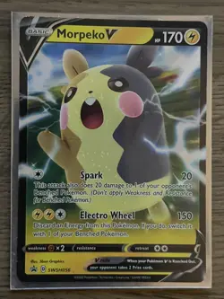 Morpeko V SWSH056 Marnie Promo Champions Path English Near Mint Pokemon - Image 1