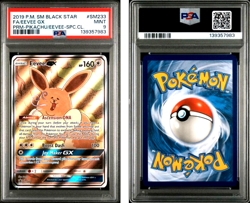 POKEMON 2019 SM BLACK STAR PROMO #SM233 FULL ART/EEVEE GX PSA 9 - Image 1