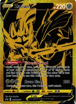 Pokemon TCG Zacian V SWSH076 Sword & Shield Black Star Promo MP - Image 1