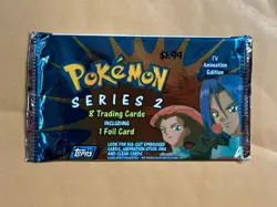 Sealed Topps Pokemon Series 2 TV Animation EditionBooster Packs - 8 Cards/1 - Image 1