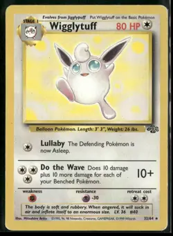 1999 Jungle Pokemon TCG Wigglytuff #32/64 - Image 1