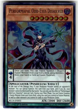 Yu-Gi-Oh! Performapal Odd-Eyes Dissolver BLLR-EN003 Ultra Rare 1st Edition NM - Image 1