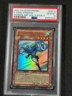 Yugioh PSA 10 Elemental Hero Stratos JUMP-EN012 Limited Edition Ultra Rare - Image 3
