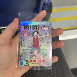One Piece Monkey D. Luffy US Voyage College Basketball P-055 Rutgers *Sealed* - Image 1