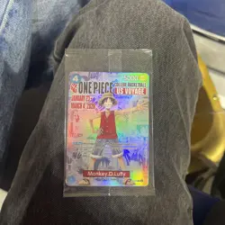 One Piece Monkey D. Luffy US Voyage College Basketball P-055 Rutgers *Sealed* - Image 1