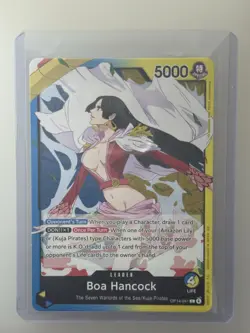 One Piece The Azure Sea’s Seven Boa Hancock OP14-041 Leader Base English - Image 1