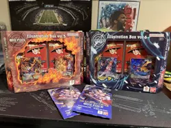 One Piece TCG Illustration Volume 5 & 6 2x Azure Seas Seven Booster Packs Lot - Image 1