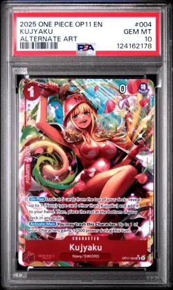 2025 One Piece A Fist of Divine Speed KUJYAKU OP11-004 PSA 10 - Image 5