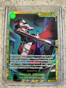 ONE PIECE OP14-119 THE AZURE SEA'S SEVEN DRACULE MIHAWK SECRET RARE SEC - Image 1