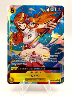 One Piece Nami OP08-106 (Parallel) Yellow English - Image 2