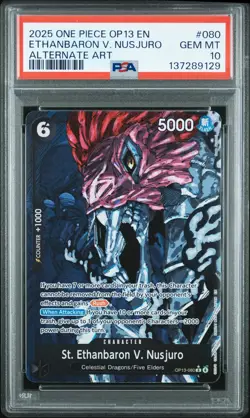 2025 ONE PIECE CARRYING ON HIS WILL ALT ART ST. ETHANBARON V. NUSJURO PSA 10 - Image 1