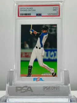 SHOHEI OHTANI 2014CALBEE BATTING #122 PSA9! MINT! LOWPOP!(RC) - Image 1