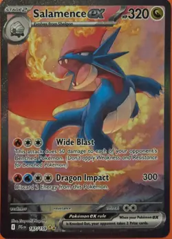 Pokemon TCG Salamence EX 187/159 Special Illustration Rare Journey Together Holo - Image 1