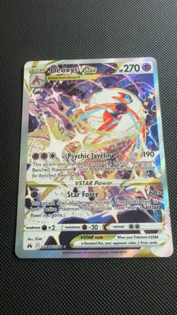 Deoxys VSTAR GG46/GG70 Holo Rare Crown Zenith Galarian Gallery Pokemon NM - Image 1