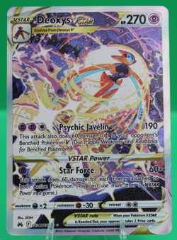 Pokemon TCG Deoxys Vstar GG46/GG70 Crown Zenith Galarian Gallery NM - Image 1